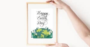 Happy Earth Day in Modern Calligraphy